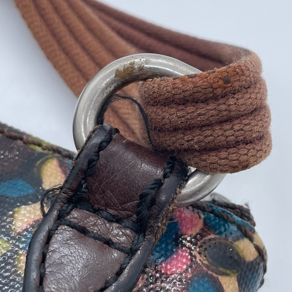 Fossil Key-Per Cross Body Purse Floral Autumn Colors Organized - Picture 6 of 13